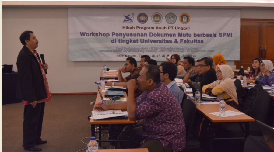 WORKSHOP PENYUSUNAN DOKUMEN MUTU BERBASIS SPMI DI TINGKAT UNIVERSITAS DAN FAKULTAS